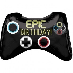 Epic Birthday Game Controller Supershape Balloon